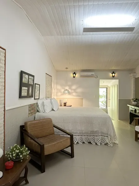 Apartamento Pica Pau, com poltrona e ar-condicionado